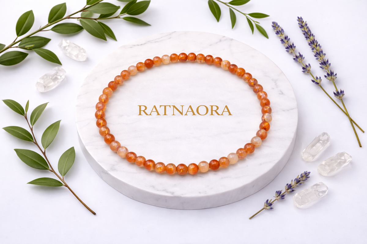 Carnelian Japa Mala (108 Beeds)