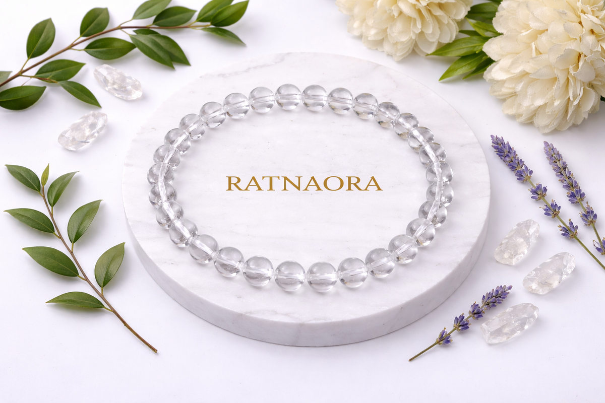 Clear Quartz Japa Mala (108 Beeds)