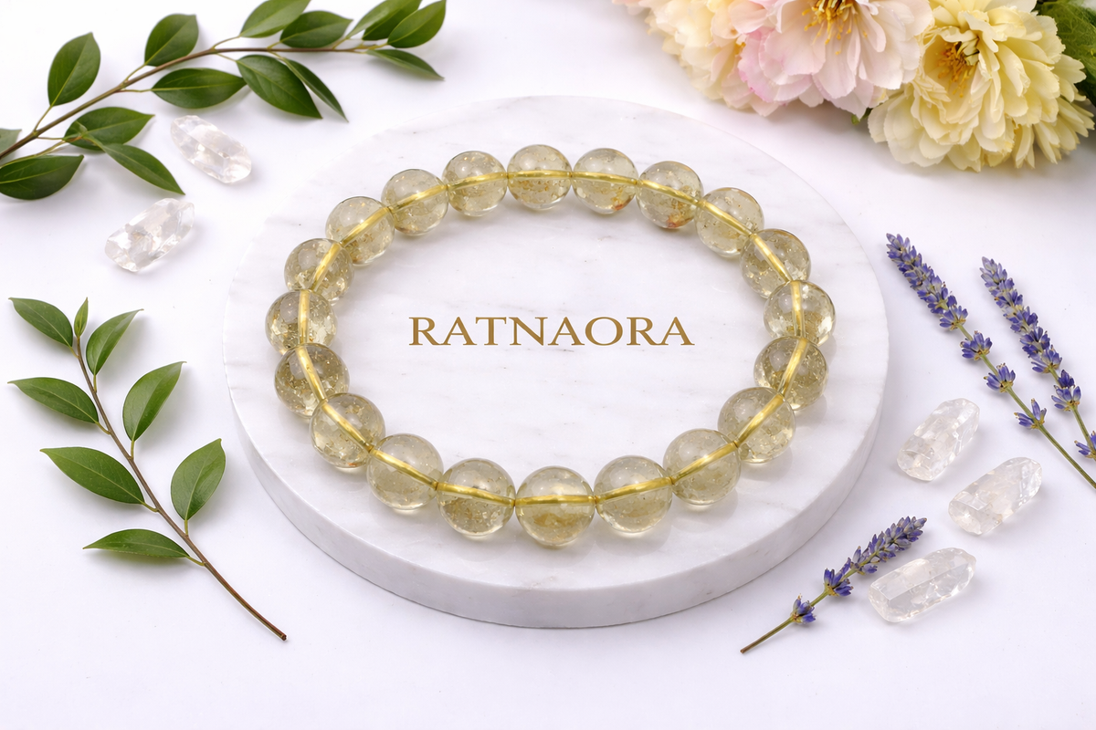 Libyan Desert Glass Japa Mala (108 Beeds)