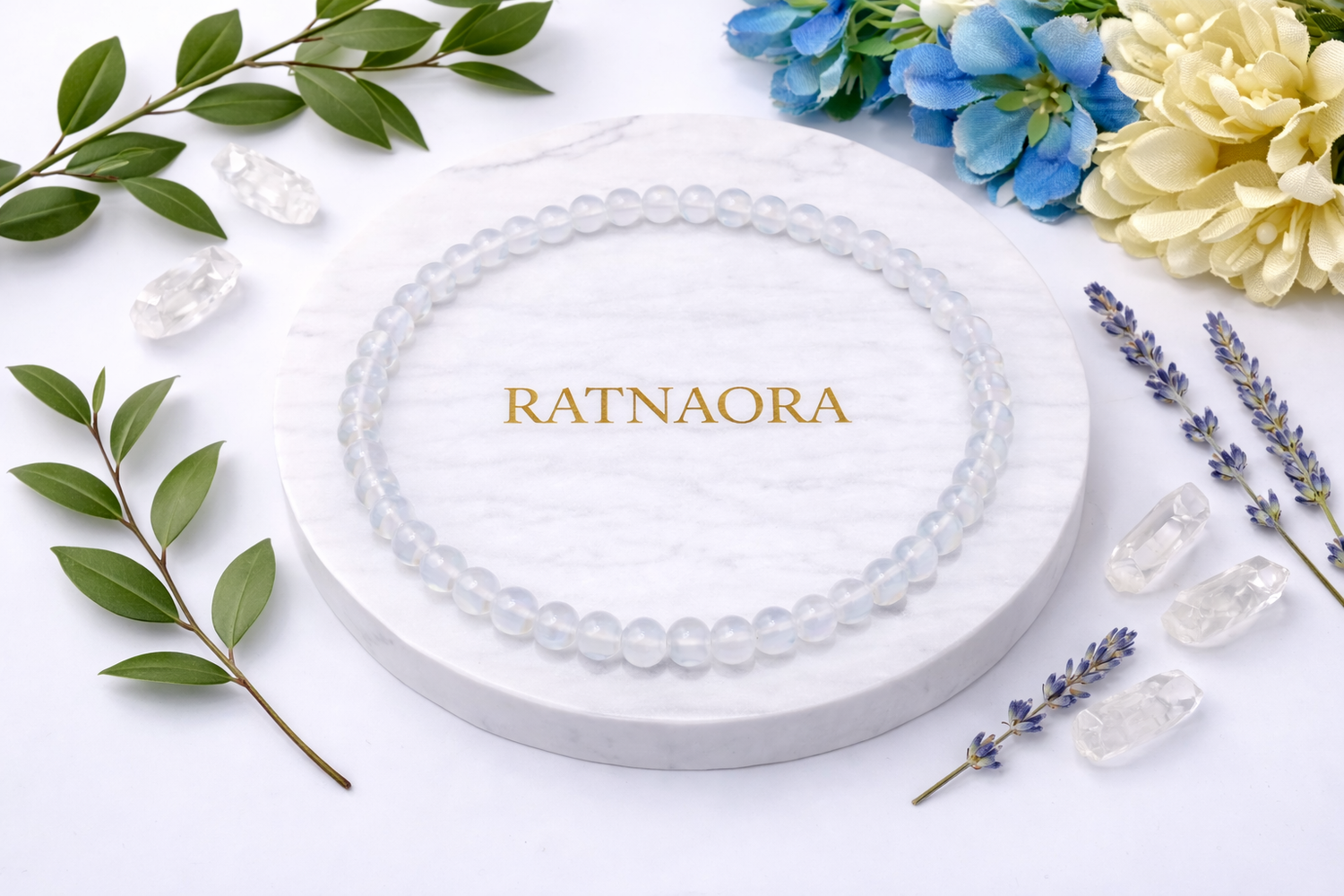 Moonstone Japa Mala (108 Beeds)