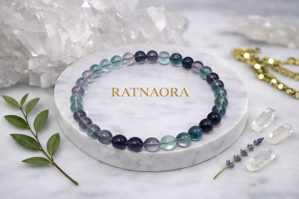 Multi Fluorite Japa Mala (108 Beeds)