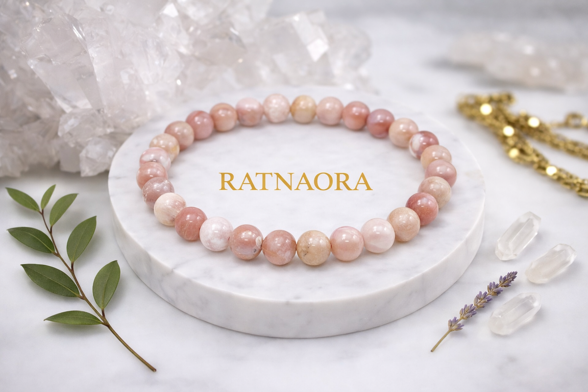 Pink Opal Japa Mala (108 Beeds)