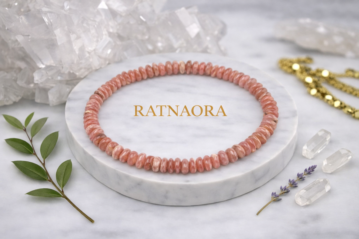 Rhodochrosite Japa Mala (108 Beeds)