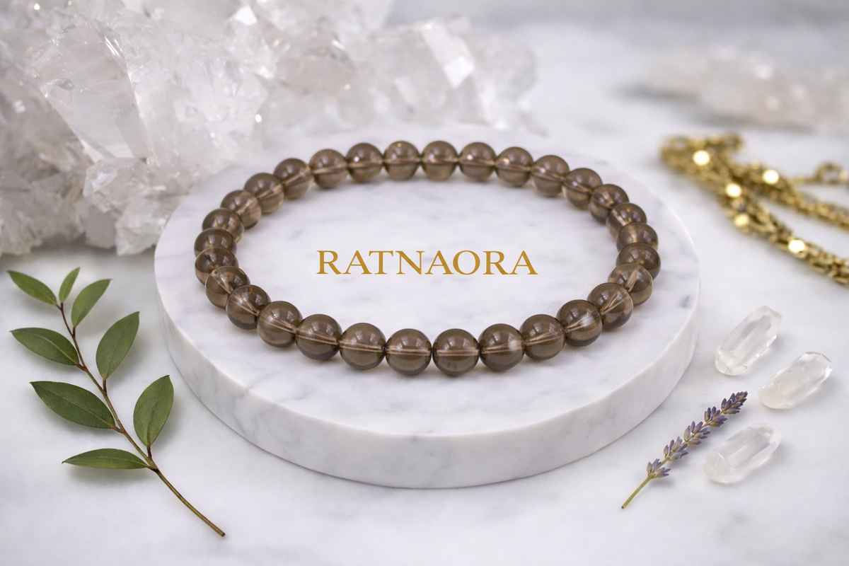 Smoky Quartz Japa Mala (108 Beeds)