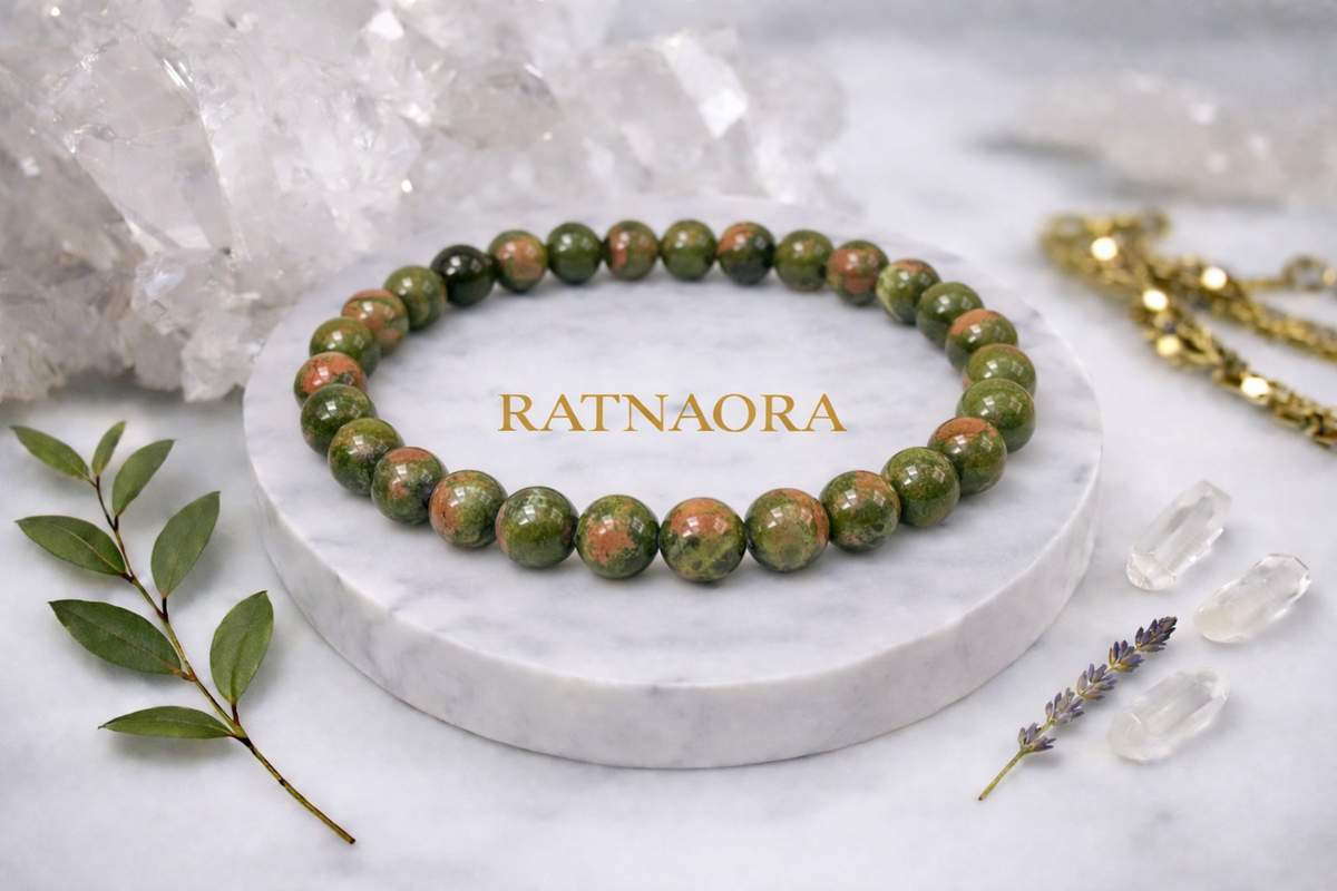 Unakite Japa Mala (108 Beeds)