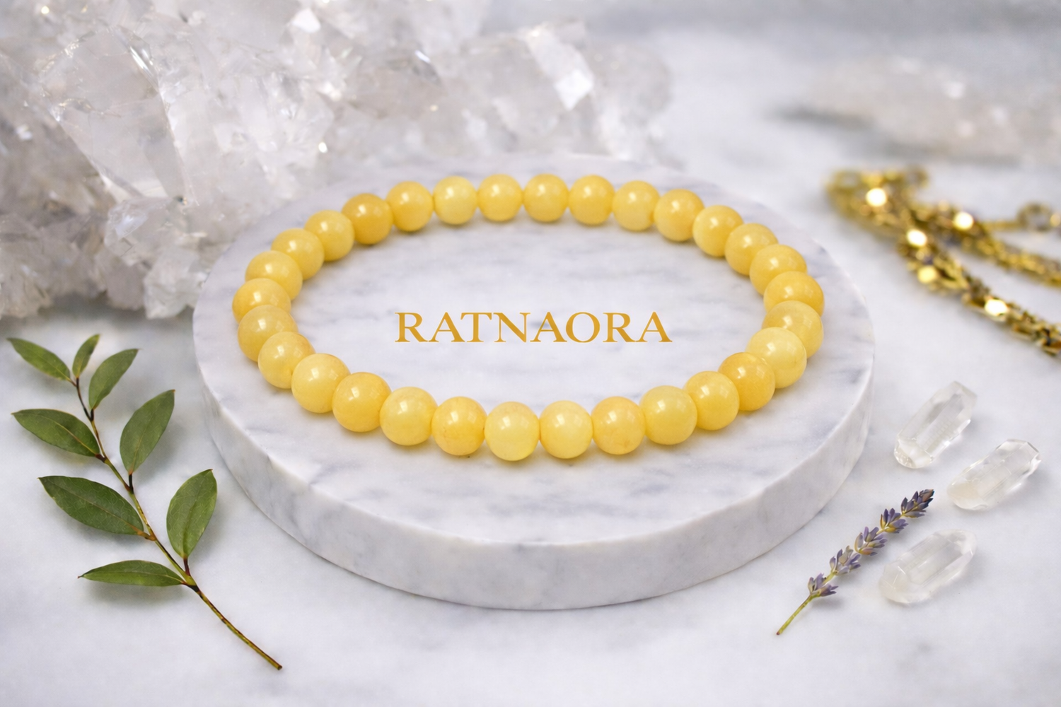 Yellow/Orange Calcite Bracelet